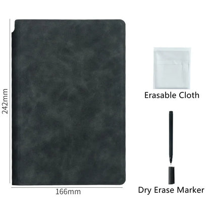 Smart Reusable Leather Notebook